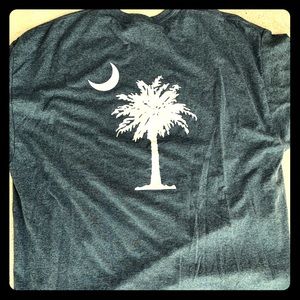 Palmetto Tree with Crescent Moon T-shirts